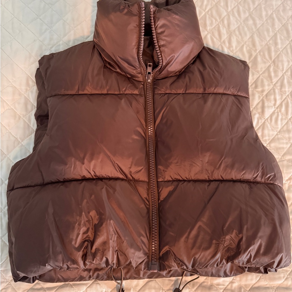 Brown Puffer Vest
